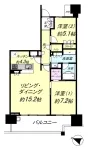 ２LD・K＋WIC<br>７２．５４m²