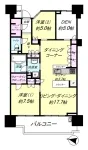 ２L・D・K＋WIC<br>８８．８３m²