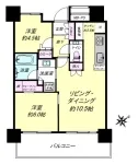 2LD・K+WIC<br>55.37m²