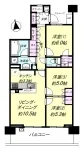 3LDK+WIC<br>71.89m²