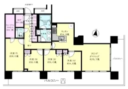 4LDK＋サービスルーム<br>98.98m²