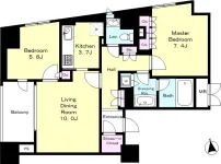 2LDK+SIC<br>65.43m²