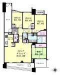 4ＬＤＫ+ＷＩＣ+ＳＩＣ<br>103.79m²