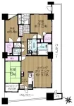 3LD・K＋コンサバトリー＋納戸<br>91.43m²