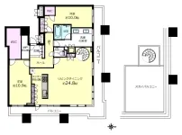 2SLD・K+2WIC+スカイバルコニー <br>135.86m²