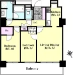2LDK<br>66.24m²