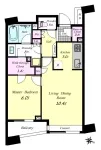 1LD・K+WTC <br>49.63m²