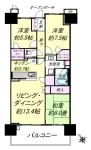 3SLD・K+2WIC<br>80.72m²