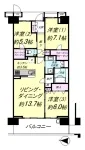 3LDK+2WIC<br>81.91m²