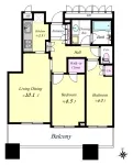 2LD・K＋WIC <br>60.97m²
