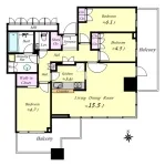 3LD・K＋WIC <br>84.77m²