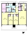 ３ＬＤ・Ｋ＋納戸　<br>８５．３４m²