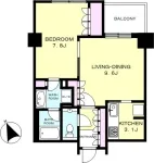 A棟：1LDK<br>47.58m²