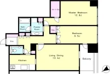 B棟：2LDK<br>94.92m²