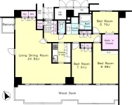 A棟：3LDK+WIC+SIC<br>109.09m²