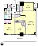 3LD・K＋WIC＋SIC　<br>73.38m²　