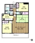 3ＬＤＫ<br>72.53m²