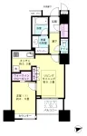 1LD・K＋WIC　<br>49.98m²