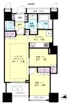 2LD・K　<br>61.90m²