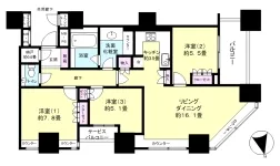 3LD・K＋N＋WIC＋SIC　<br>85.33m²