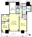 2LD・K＋DEN<br>74.13m²
