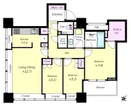 3SLD・K+WIC <br>85.64m²
