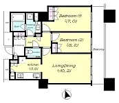 ２LD・K<br>61.78m²