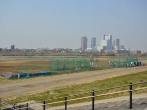 多摩川ガス橋緑地野球場