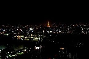 高層階からの夜景　東京タワー方面