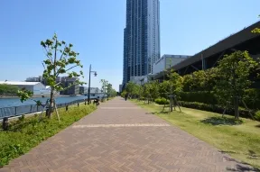 潮風が気持ちいいキャナルウォーク