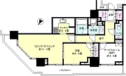 1LD・K+S（納戸）<br>64.40m²