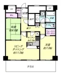 ２ＬＤＫ+ＷＩＣ+Ｎ<br>７０．７７m²