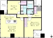 2LDK　<br>91m²