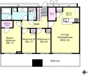 3LDK　<br>82.06m²