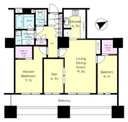 2LD・K+DEN<br>76.42m²