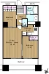 2LDK+ウォークインクロゼット<br>62.54m²