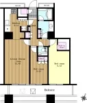 2LDK+ウォークインクロゼット+納戸<br>74.44m²