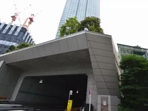 地下２階を通る築地虎ノ門トンネル