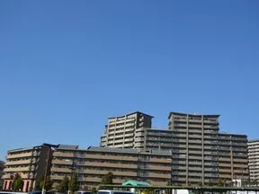 東側から見たＡ棟・Ｂ棟(遠景)