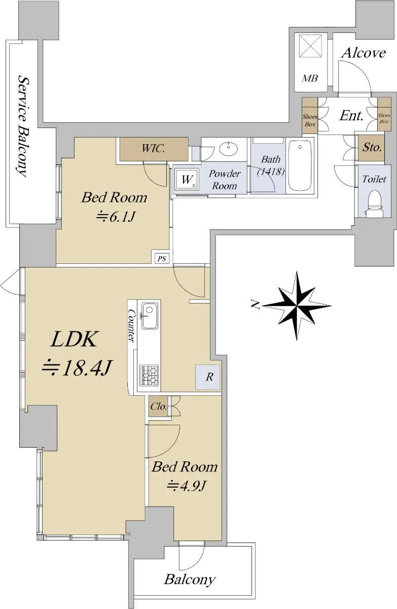 文玩堂：凹底四座楼（精密な配置で未修整） シエリアタワー大阪堀江｜中古マンションの購入なら住友不動産ステップ