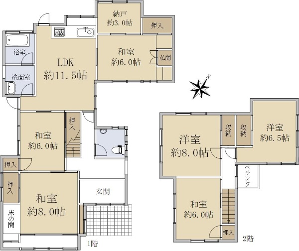 奈良県奈良市学園南1丁目戸建
