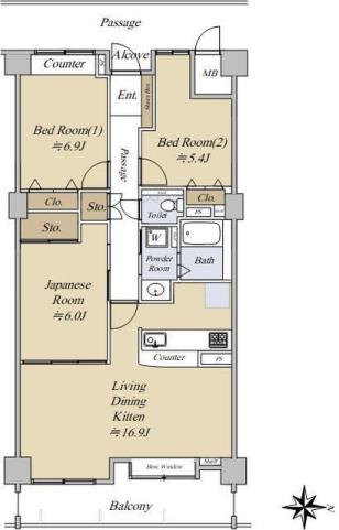 ラクト山科B棟507