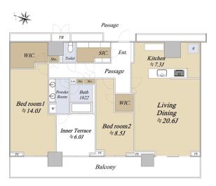その他6帖はインナーテラスです