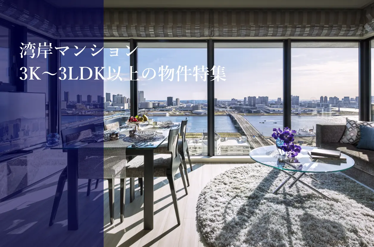 湾岸マンション3K～3LDK以上の物件特集